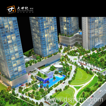 3D Real estate design model urban planning models